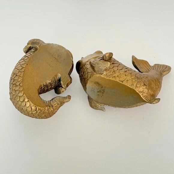 Gold Fish Figurines | Vintage-Inspired Home Decor Accents - Picture 4 of 12
